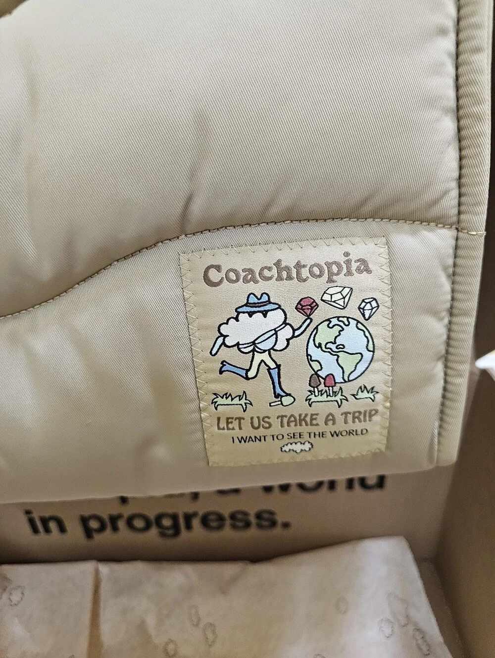 Coachtopia Loop Tote with Wavy Quilting